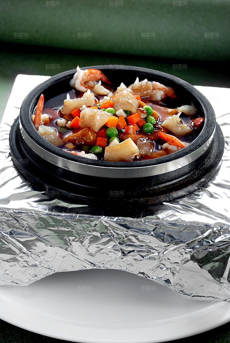 石锅海鲜烩豆腐图片设计素材