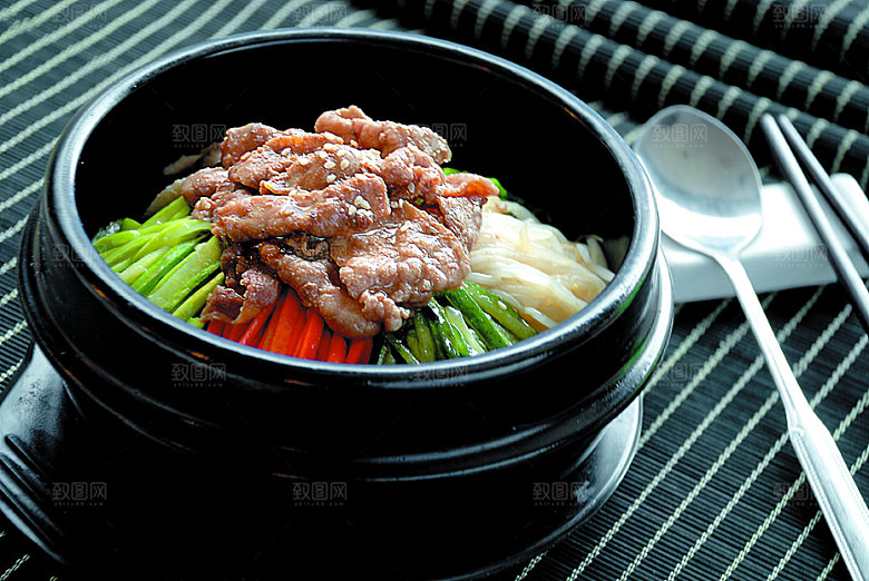 石锅牛肉拌饭图片设计素材
