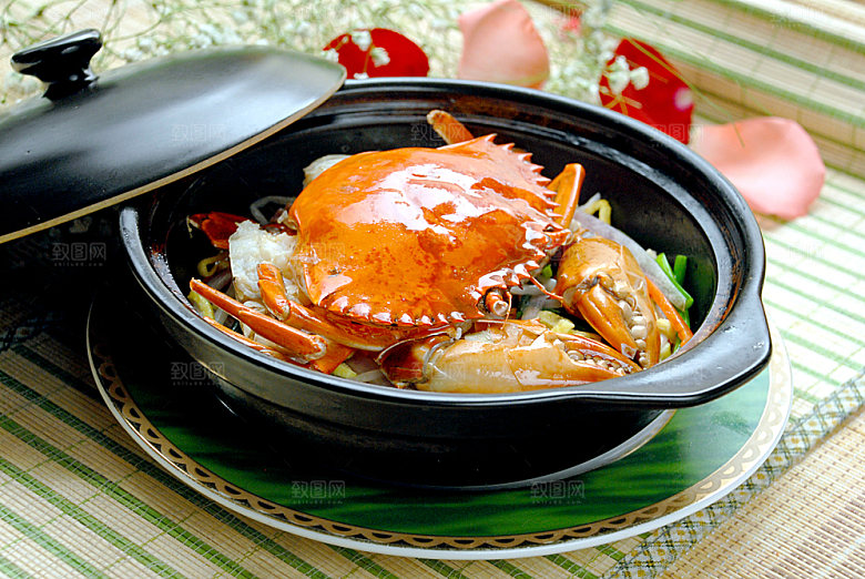 西湖肉蟹煲高清图片设计素材