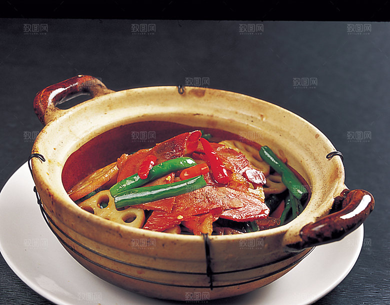 沙窝莲藕炒牛肉   38高清图片设计素材