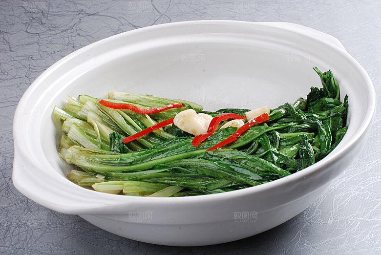 生炒油麦菜高清图片设计素材