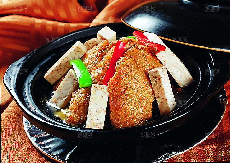 芋头鸡翅煲高清图片设计素材