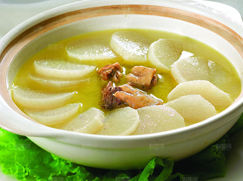原味鸡汤萝卜1高清图片设计素材