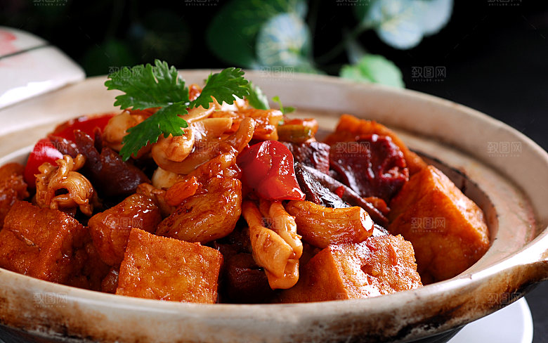 仔-八珍豆腐煲高清图片设计素材