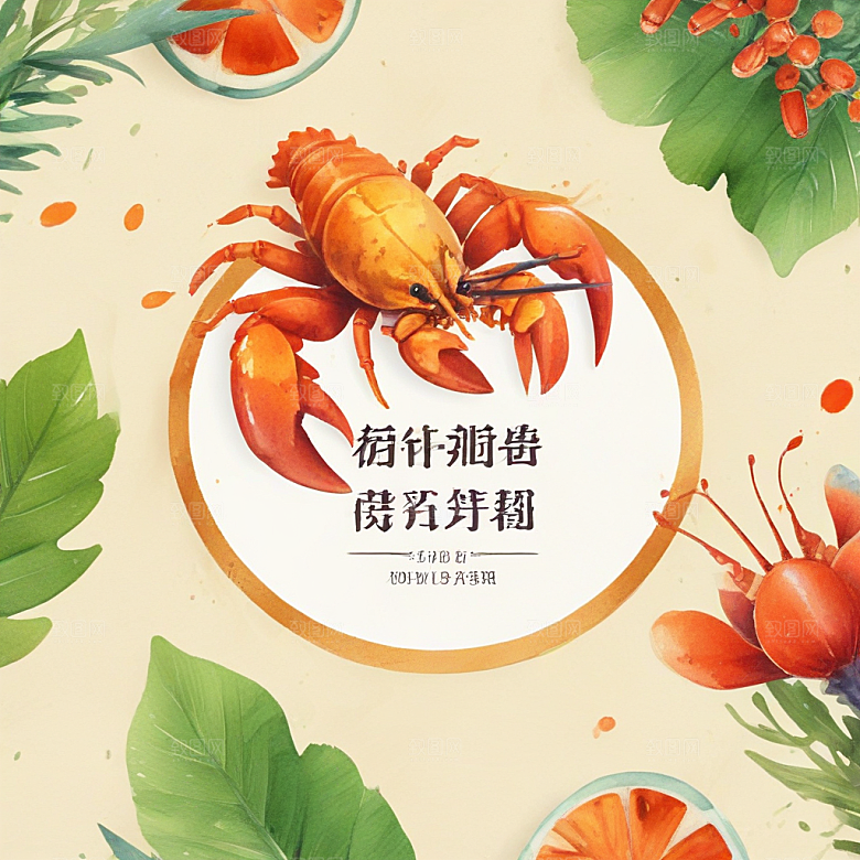 长毛狮子狗，有星空色彩插画卡通风格贴纸
