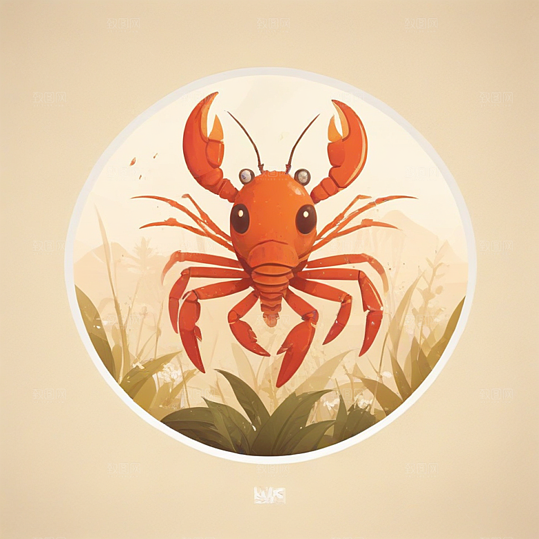 长毛狮子狗，有星空色彩插画卡通风格贴纸