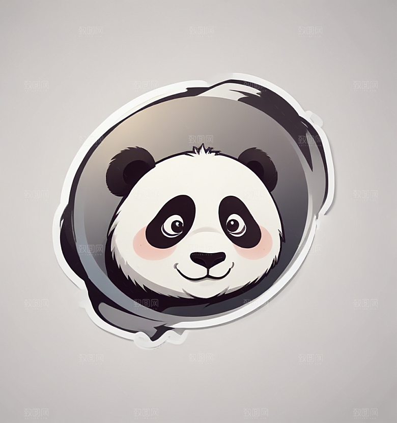 国宝萌趣翠竹绿中熊猫嬉戏贴图片