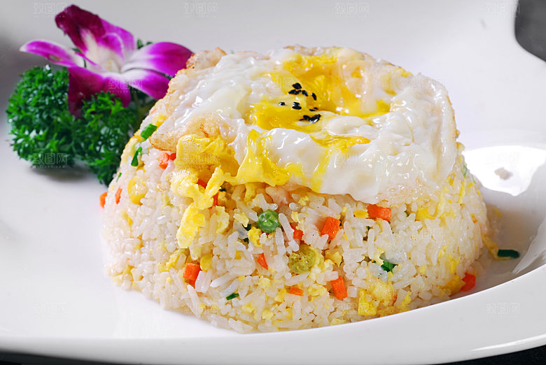 潮食-扬州炒饭高清图片设计素材