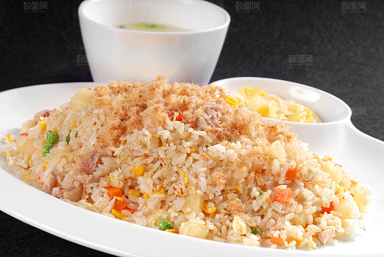 炒饭-菠萝炒饭高清图片设计素材