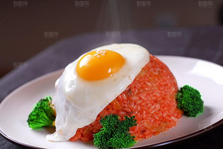 炒饭类-泡菜炒饭高清图片设计素材