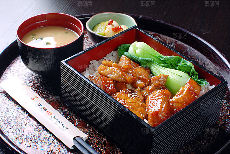 饭-照烧鸡肉饭高清图片设计素材