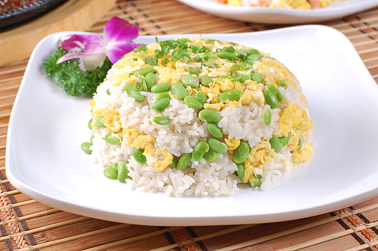 青豆蛋炒饭高清图片设计素材
