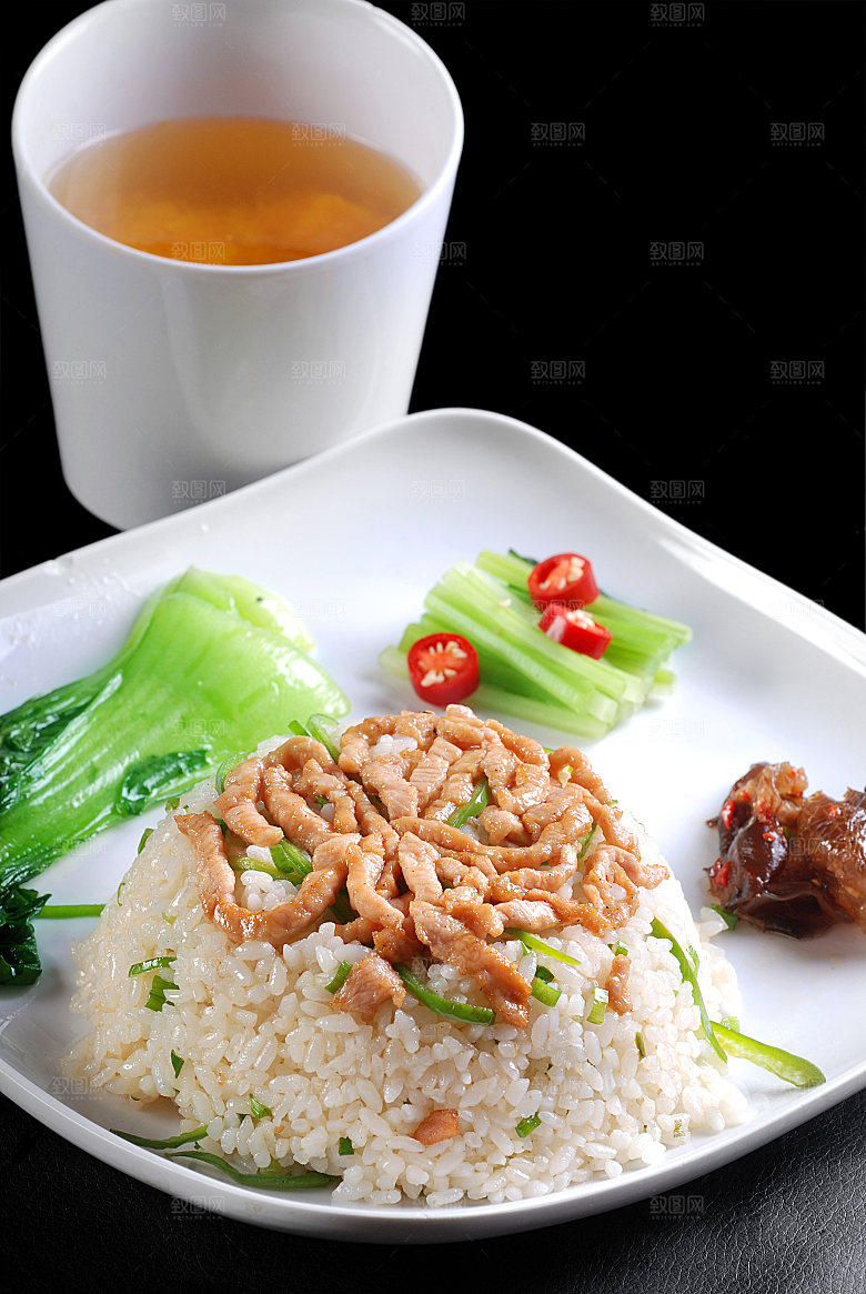 青椒肉丝炒饭高清图片设计素材