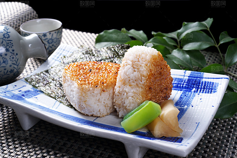 御食-烤饭团高清图片设计素材