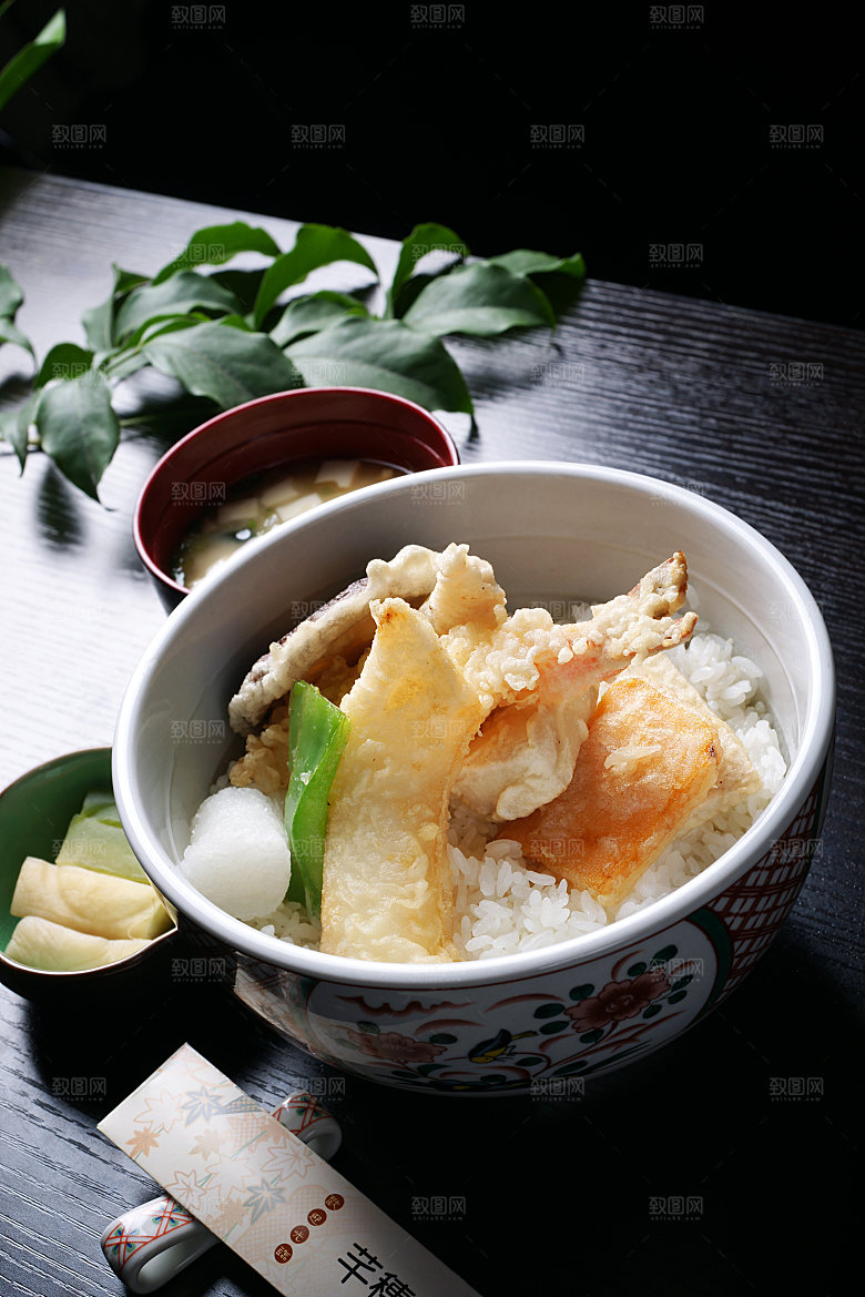 御食-炸虾饭高清图片设计素材