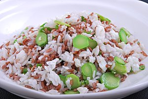 主食--健康红米炒饭高清图片设计素材