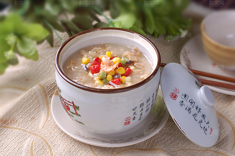 主食--特色锅巴饭高清图片设计素材