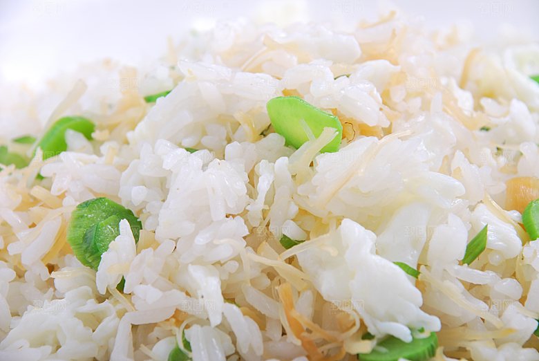 主食--瑶柱蛋白炒饭高清图片设计素材