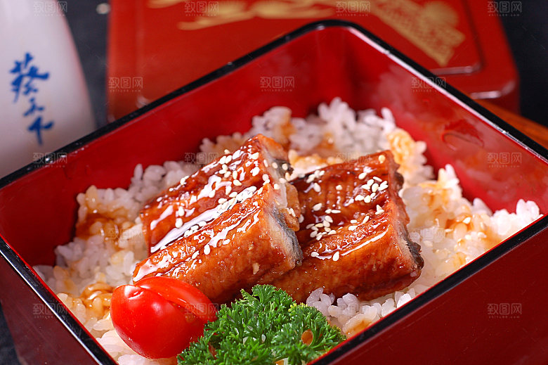 煮物-鳗鱼饭高清图片设计素材