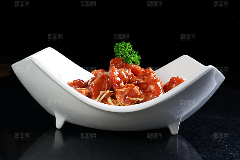荤-秘制排骨高清图片设计素材