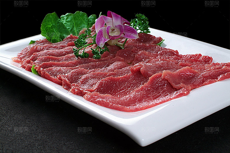 荤-手切牛肉高清图片设计素材