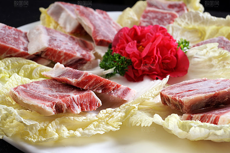 肉类-牛仔骨高清图片设计素材