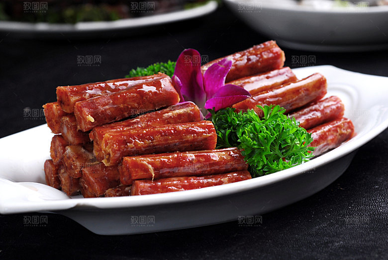 菜类广味香肠高清图片设计素材