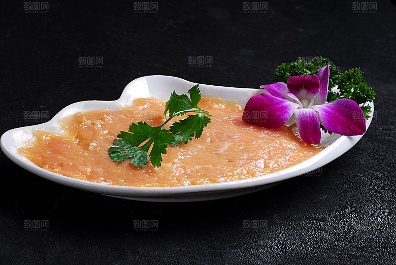 荤菜类-鸡肉滑高清图片设计素材
