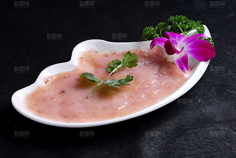 荤菜类-虾滑高清图片设计素材