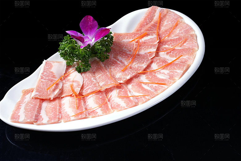 饕餮美味爽脆猪颈肉高清图片设计素材