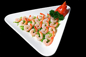 饕餮美味泰式凤尾虾高清图片设计素材
