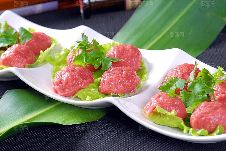 牛仔湾牛肉丸高清图片设计素材