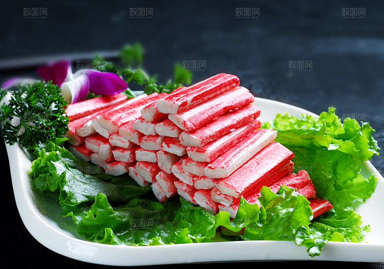 荤菜-蟹肉高清图片设计素材