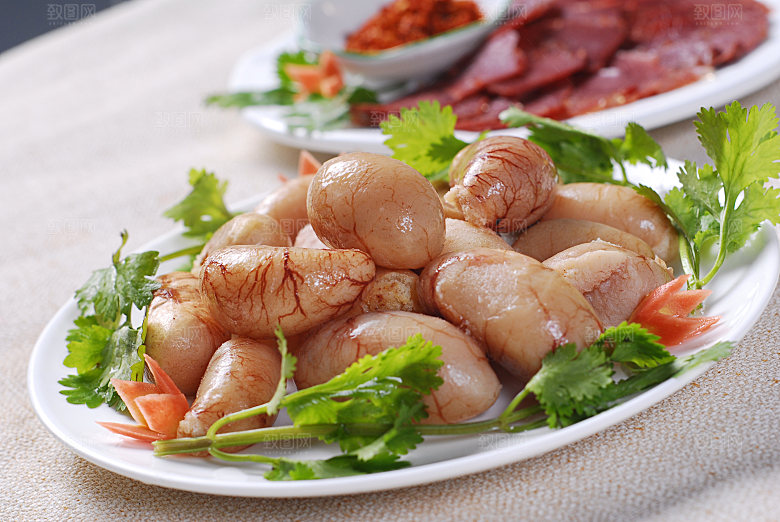 特色汤煮食品-鸡肾高清图片设计素材
