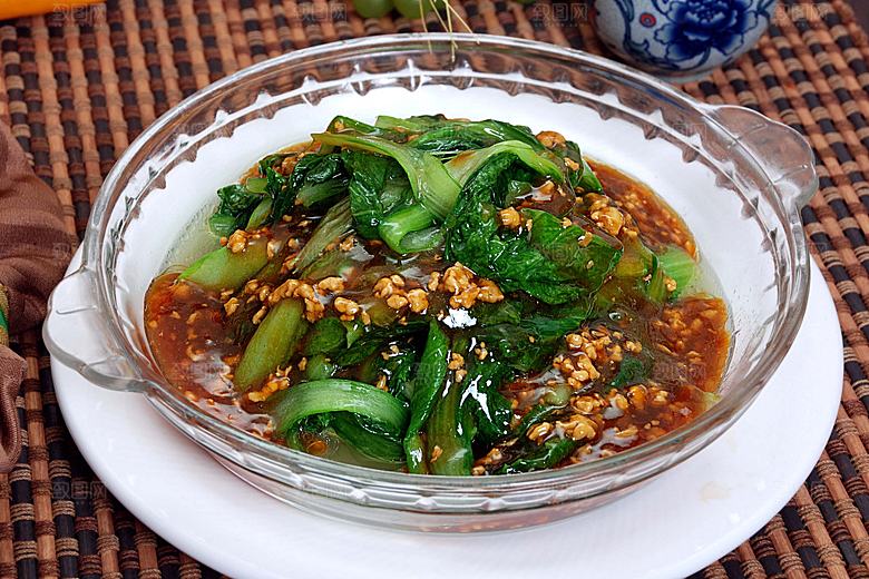 肉末小白菜高清图片设计素材