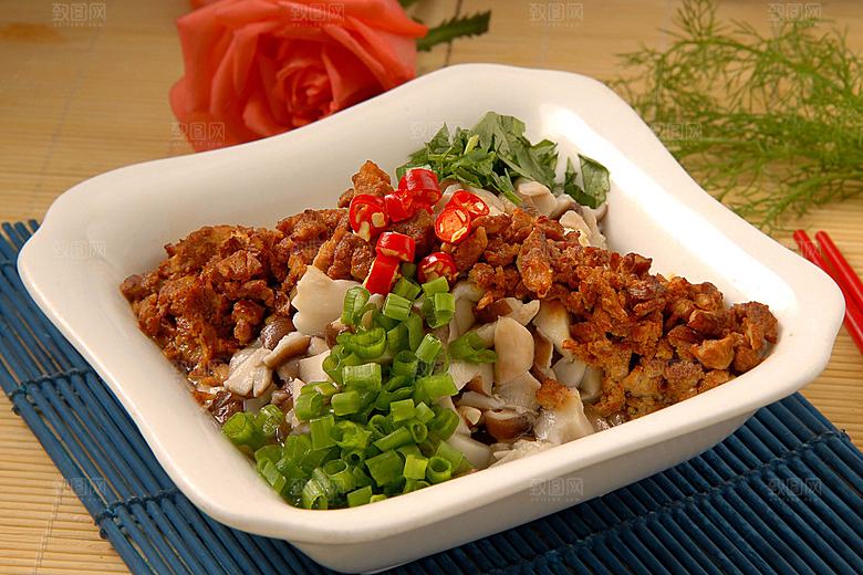 肉沫小香菇高清图片设计素材