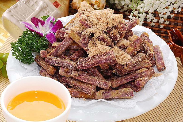 肉松紫薯高清图片设计素材