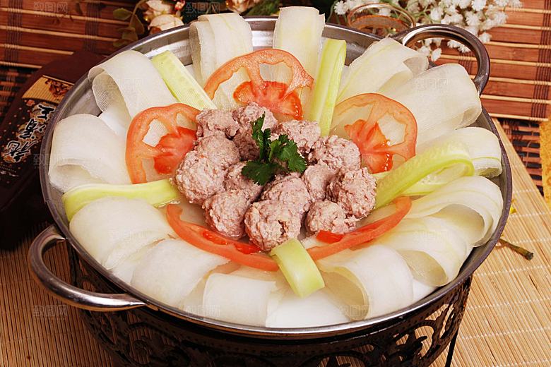 肉丸老黄瓜汤高清图片设计素材