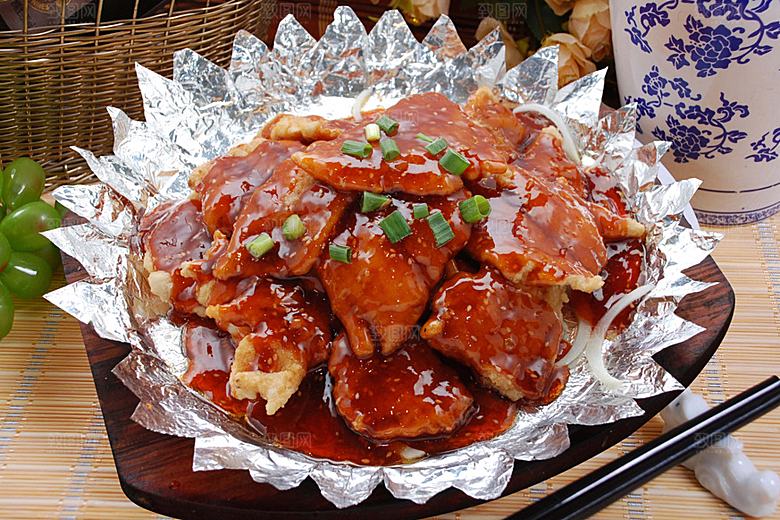 烧汁鲽鱼扒1高清图片设计素材