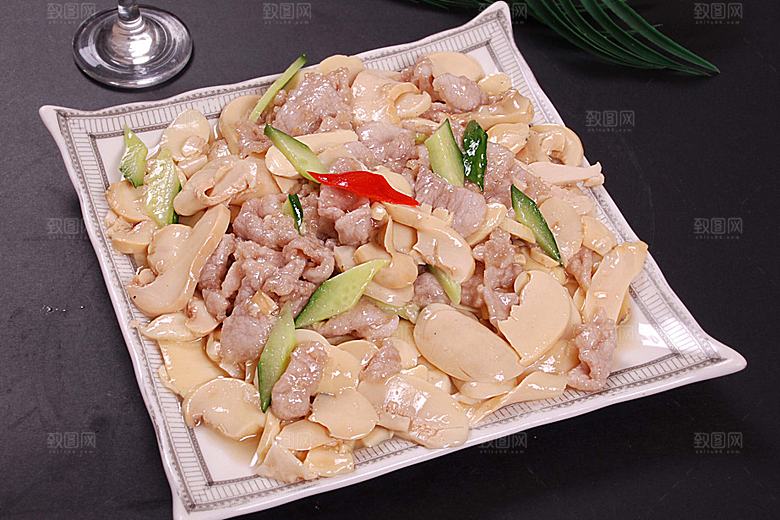 蘑菇里脊高清图片设计素材