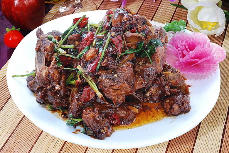 农家风味炒骨高清图片设计素材