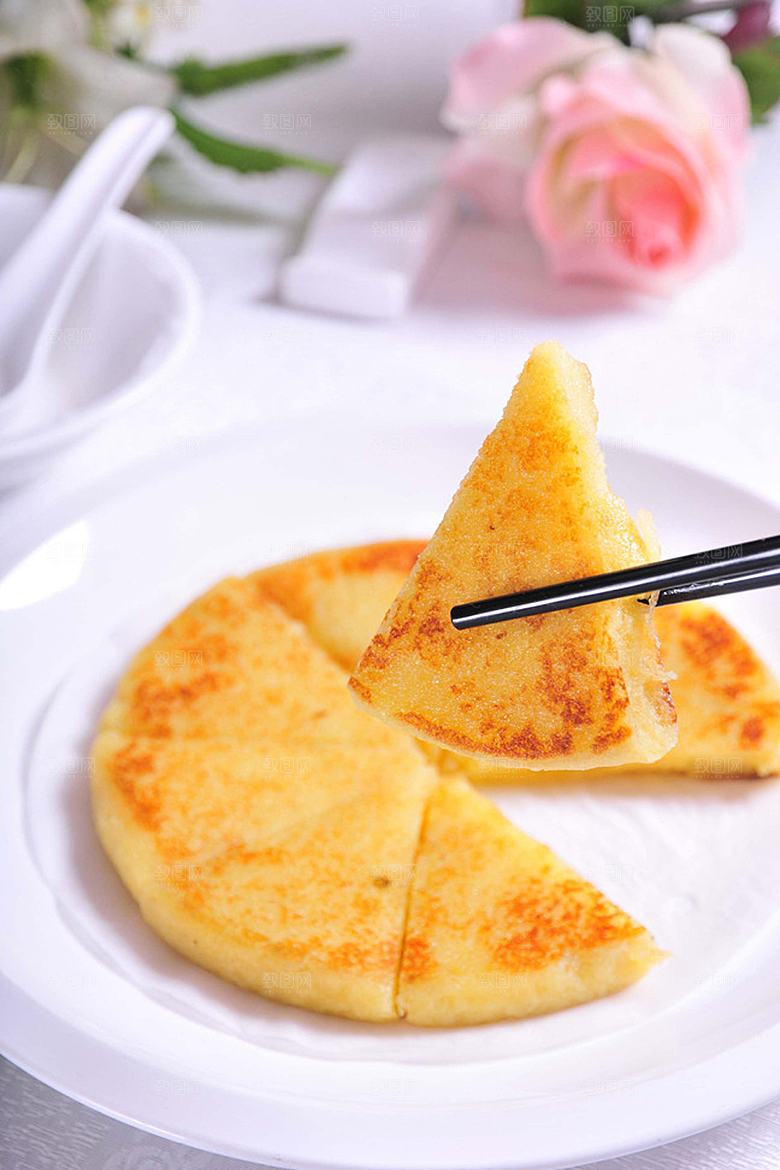 香煎小米饼高清图片设计素材