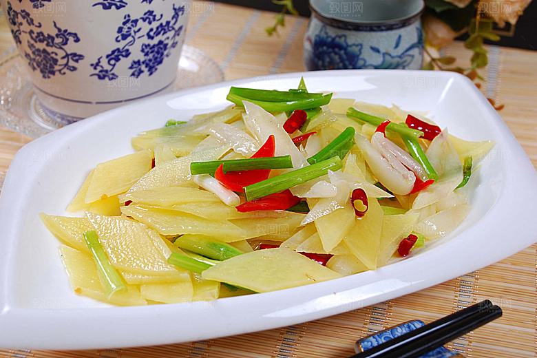 老黄瓜土豆片高清图片设计素材