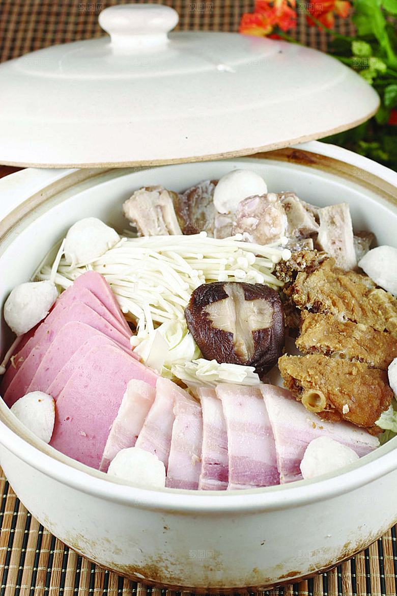 全家福砂锅高清图片设计素材