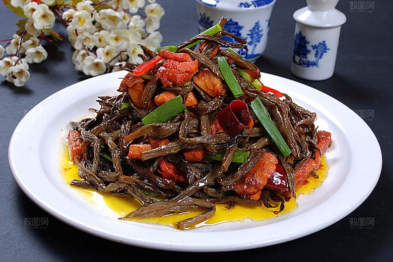 肉筋压干豆角高清图片设计素材