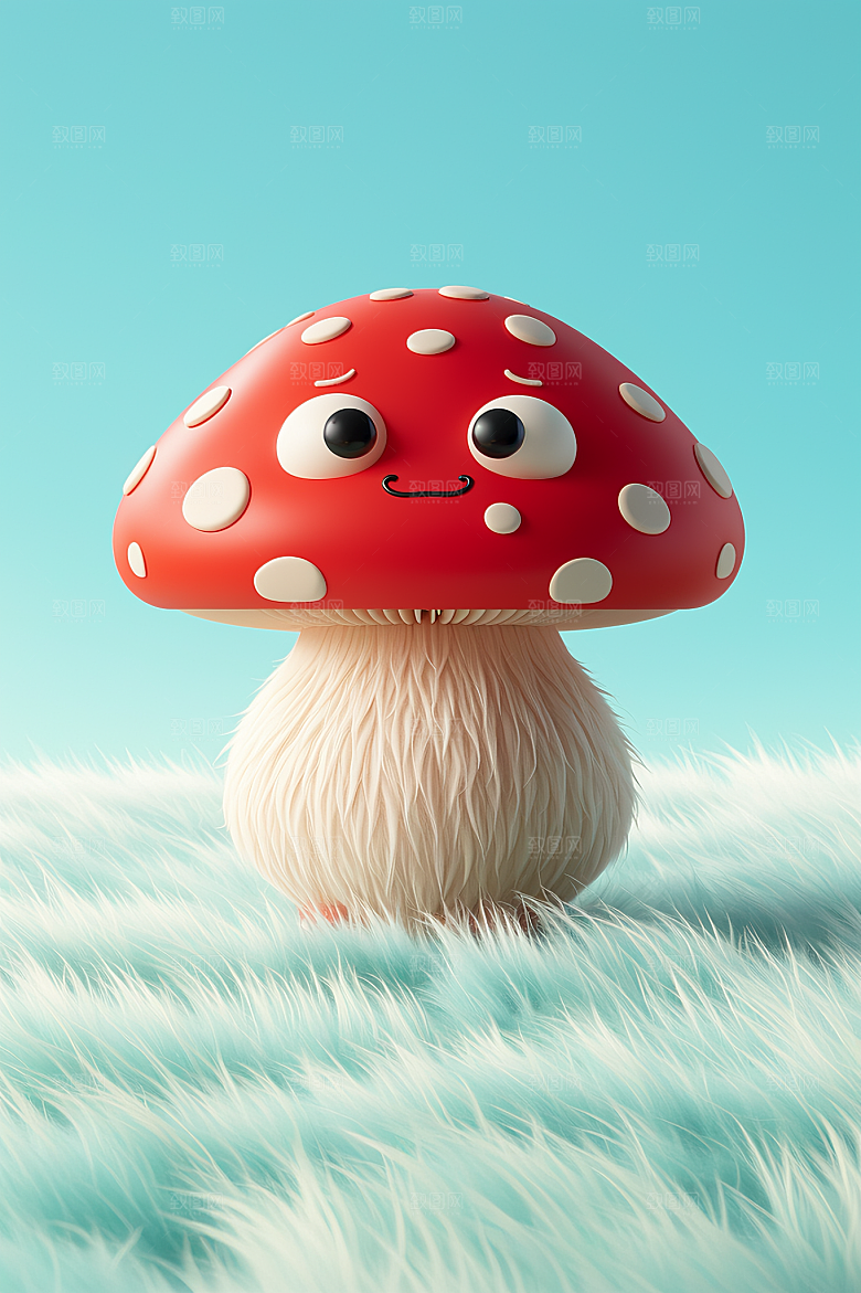 可爱的蘑菇图片素材