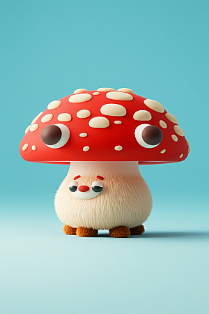 可爱的蘑菇图片素材
