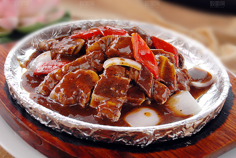 板黑椒牛仔骨高清图片设计素材