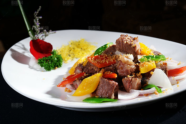 铁板神户牛肉高清图片设计素材