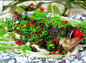 铁板酸菜鲈鱼高清图片设计素材